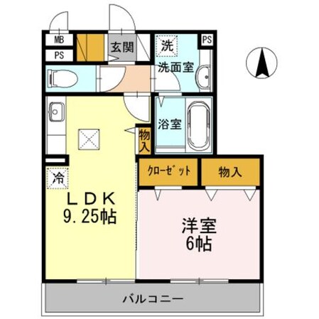 グリーンビレッジの物件間取画像